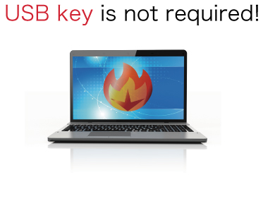 USB key is not required!