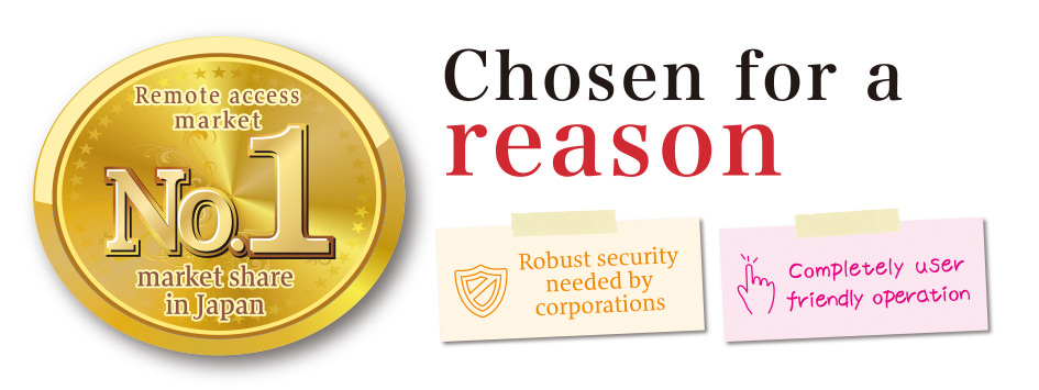 Chosen for a reason. No.1 share in the remote access market!