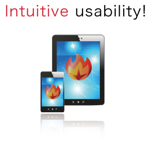 Intuitive usability!